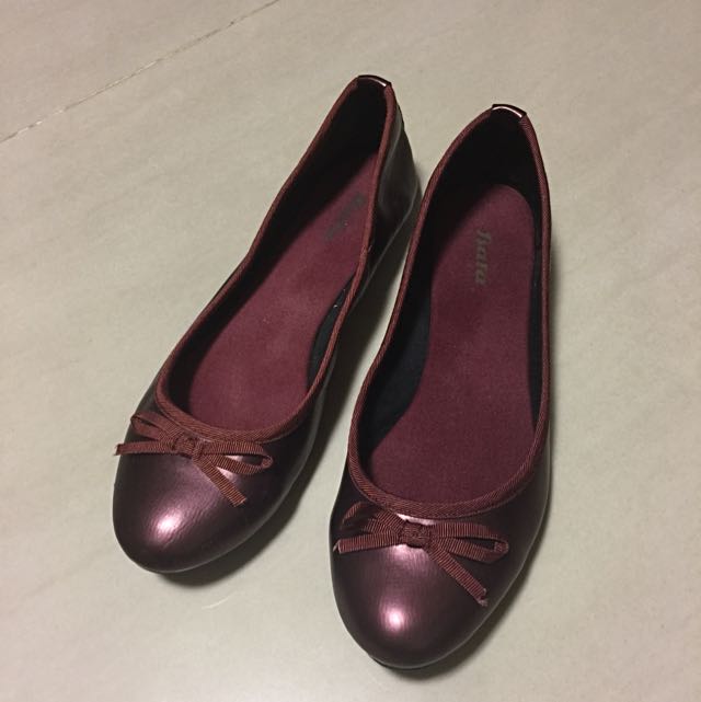 wine red shoes women's