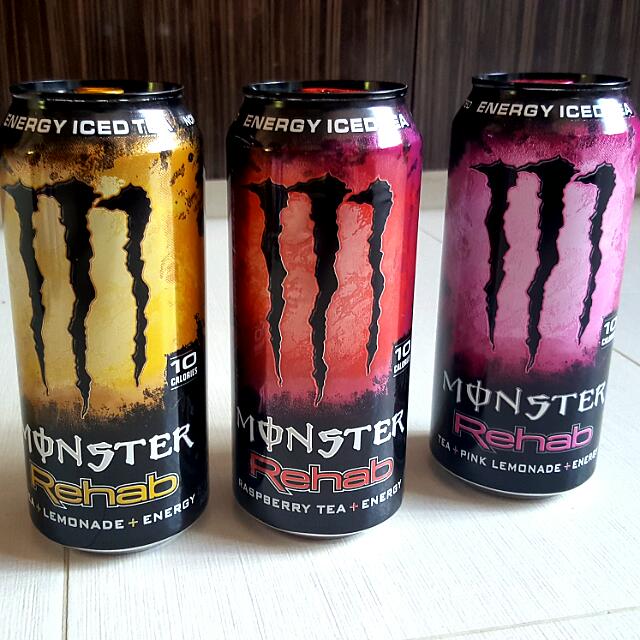 NEW! REHAB TRIPLE PACKAGE Monster Energy (ICED TEA) 10 ...