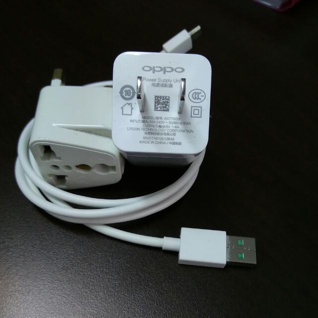 Oppo Original Vooc Flash Charger And Cable Fast Charging Rm60