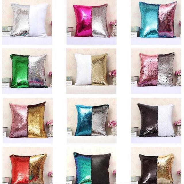 Sequin Double Colour Changing Pillow Case Preorder Furniture