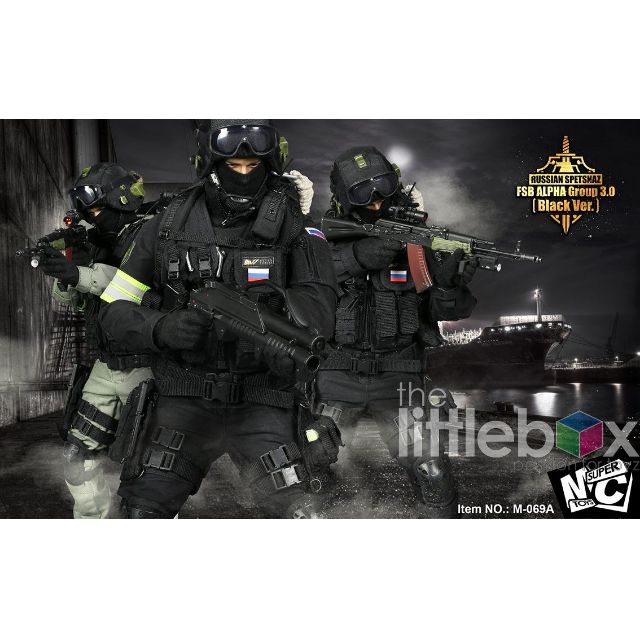 1//6 Scale Russian Spetsnaz FSB Alfa Group 3.0 Black Radio