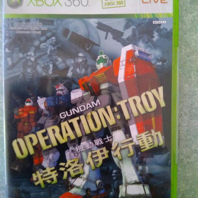 XBox 360 Gundam Operation Troy, Video Gaming, Video Games, Xbox on