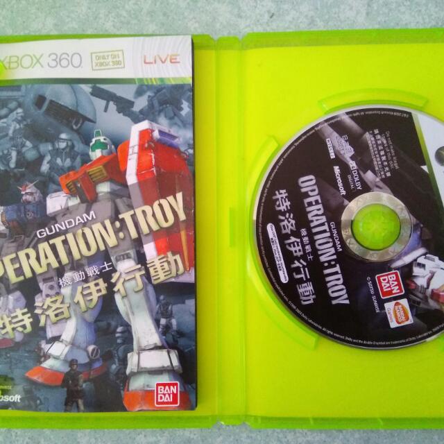 XBox 360 Gundam Operation Troy, Video Gaming, Video Games, Xbox on