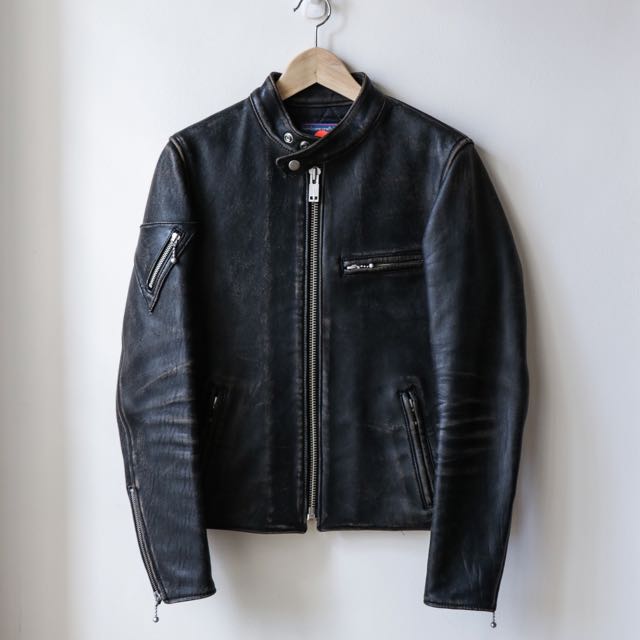 Blackmeans X Labrat Single Riders Leather Jacket, Men's Fashion