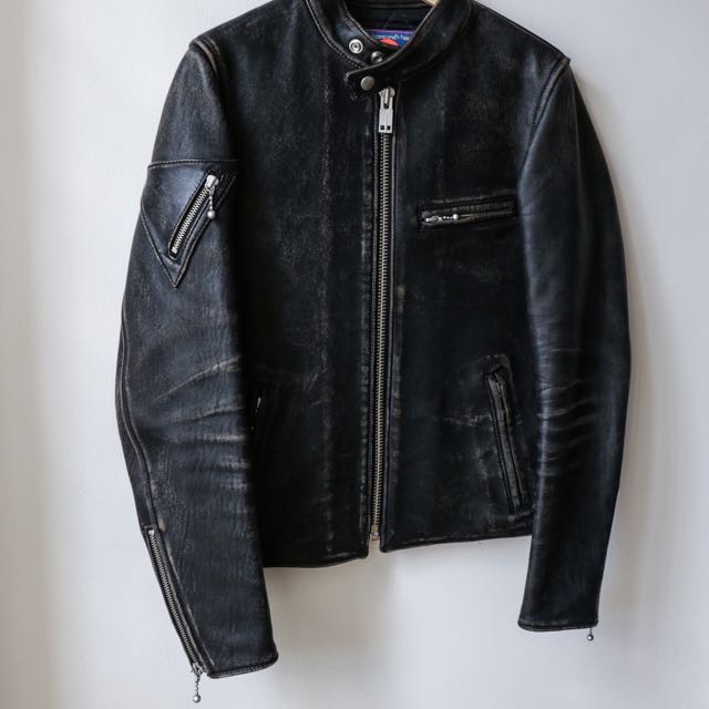 Blackmeans X Labrat Single Riders Leather Jacket, Men's Fashion