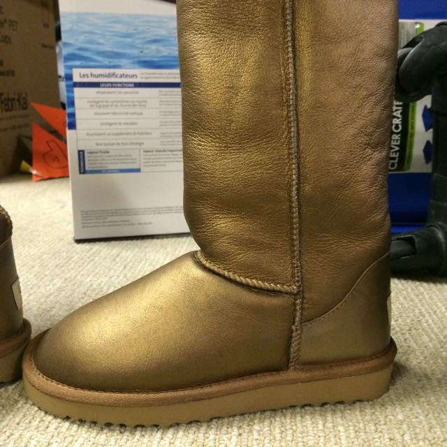 Gold Ugg Boots, Brand New, Women's 