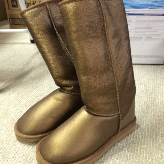 Gold ugg boots on sale