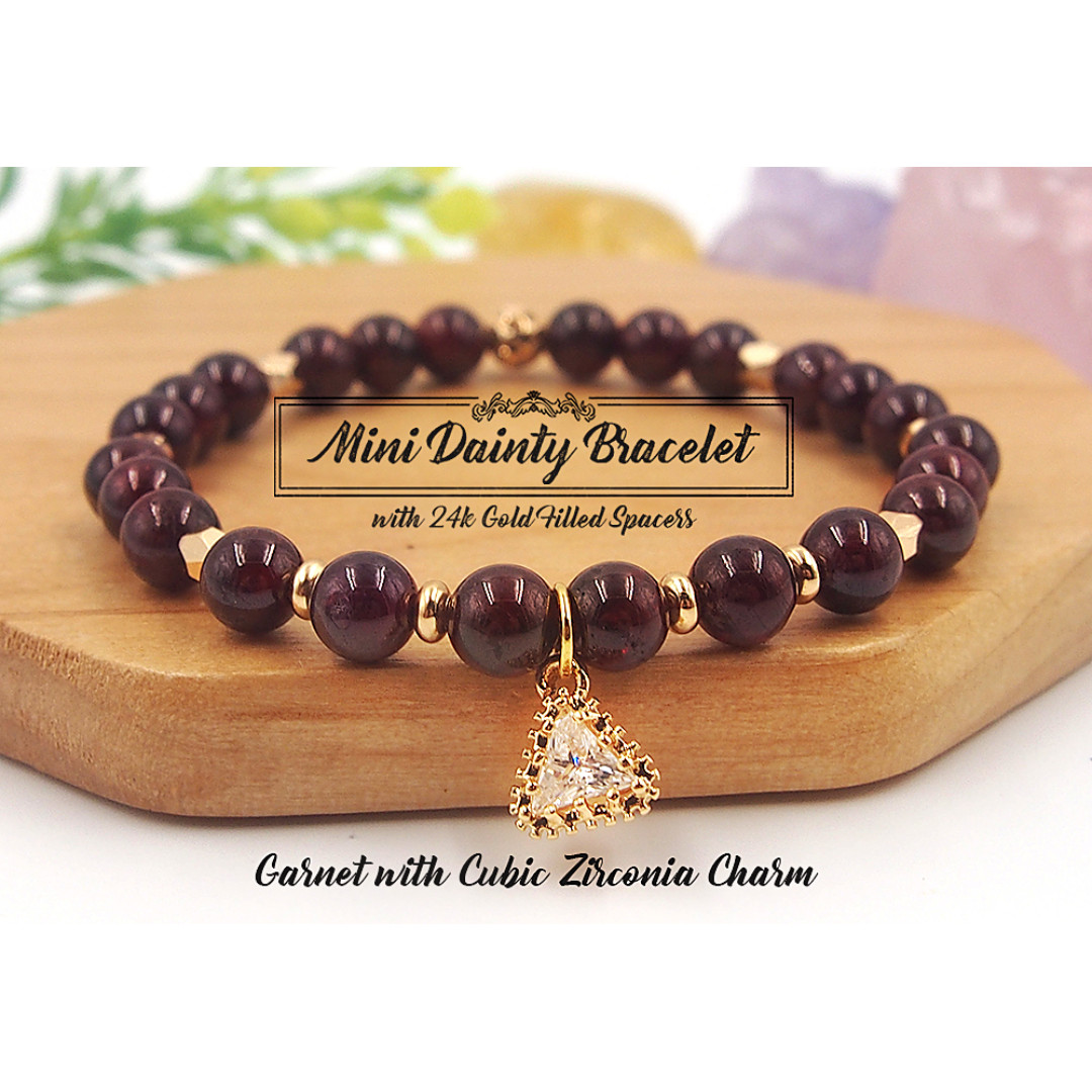 Dainty gemstone bracelet cheap