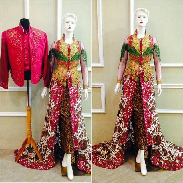 Kebaya Pengantin Couple Modern Fesyen Wanita Pakaian Wanita Di Carousell