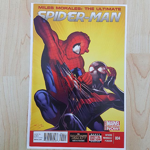 Marvel Comics Miles Morales Ultimate Spider Man 4 Near Mint Condition Books Stationery Comics Manga On Carousell