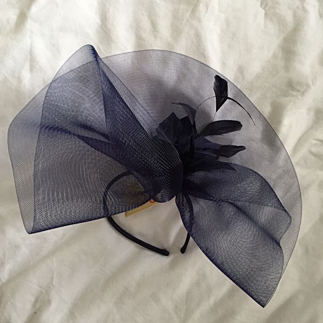 Navy Blue Monsoon Fascinator, Women's 