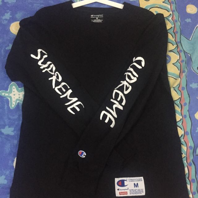 Supreme x champion ls tee cheap