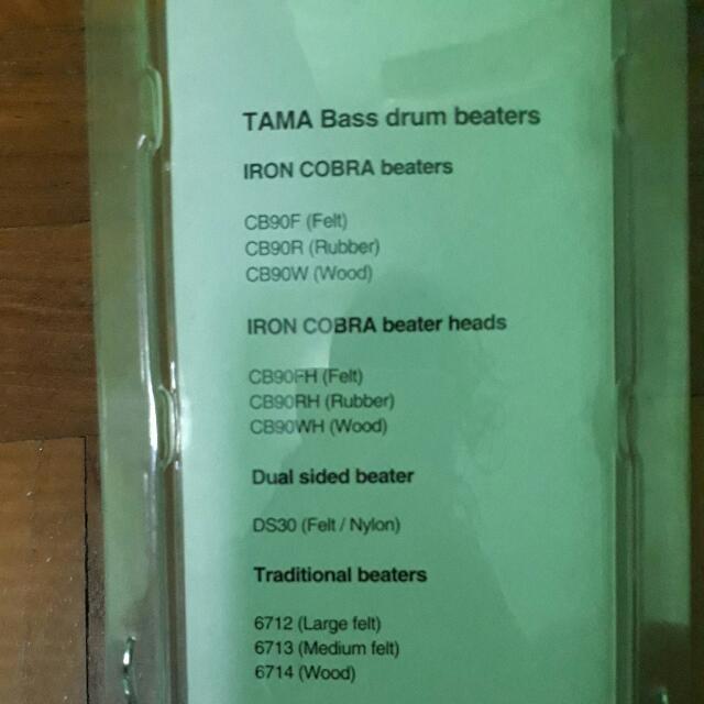 TAMA Bass Drum Beater, Music & Media, Music Instruments on Carousell