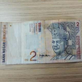 RM 2 Note Sign By AISYAH