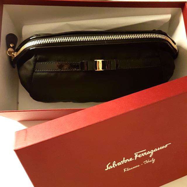Ferragamo sales cosmetic bag