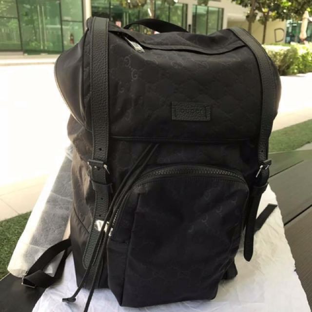 Gucci Men S Nylon Backpack For Sale Ebay