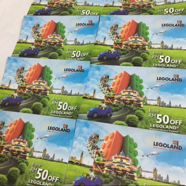 LEGOLAND RM50 Discount voucher!!, Tickets & Vouchers, Vouchers on Carousell