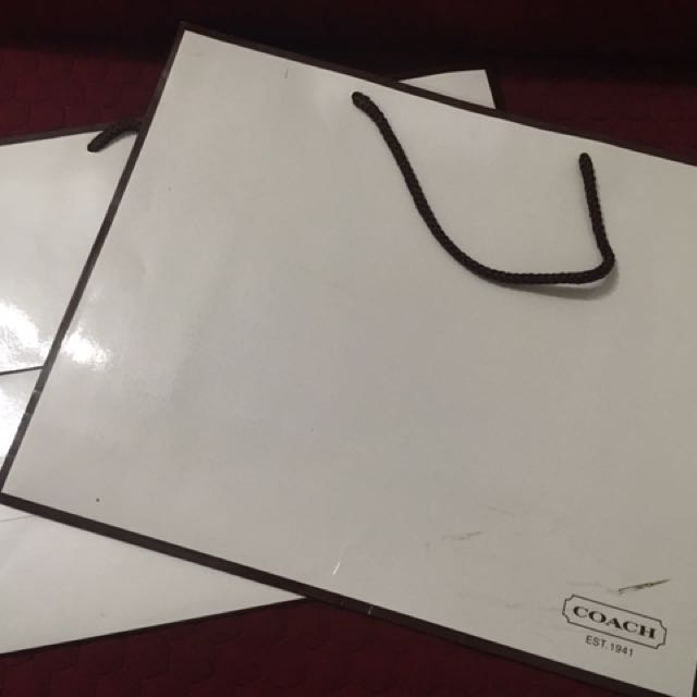 Coach plastic bag on sale