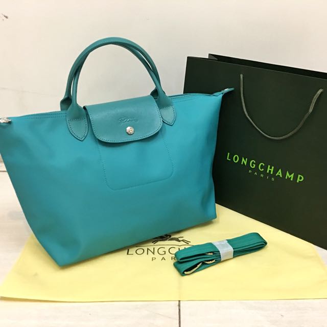 aqua blue bag