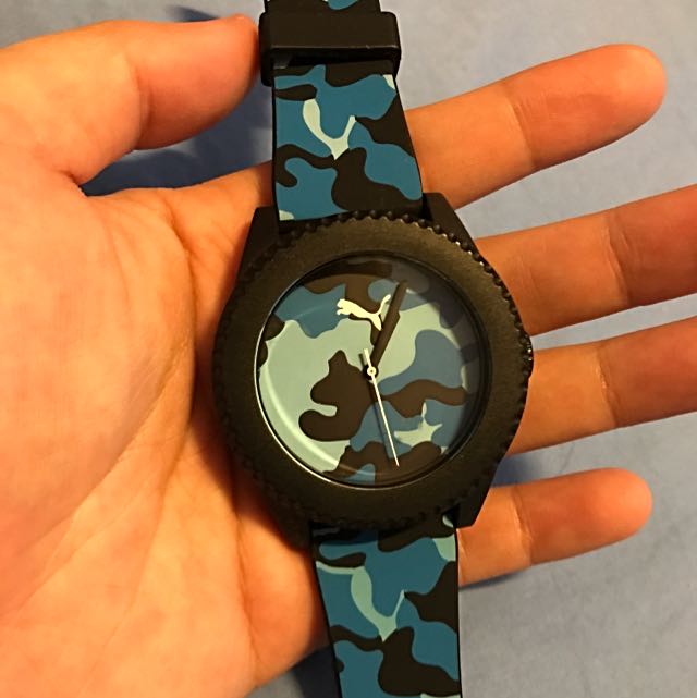 puma blue watch
