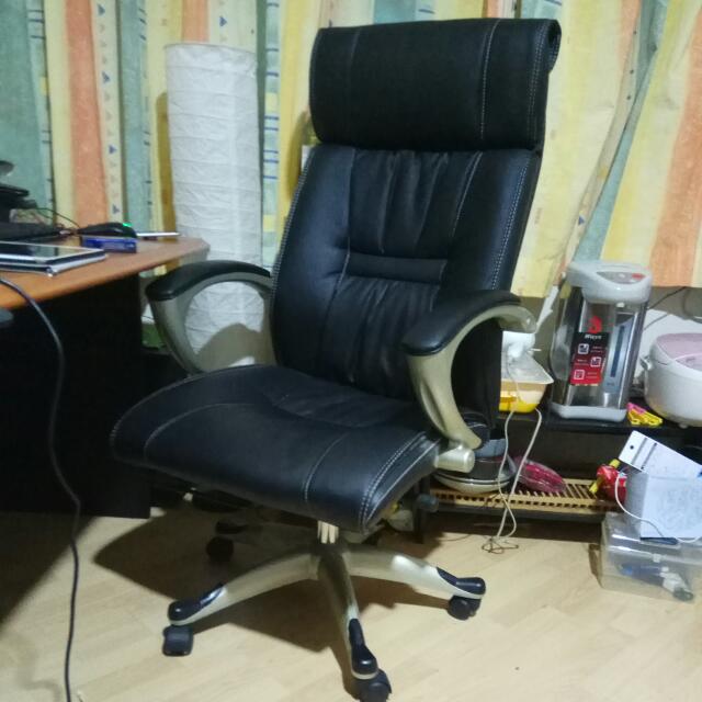 PVC office chair, Furniture & Home Living, Furniture, Chairs on Carousell