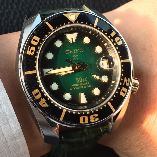 Sold) Seiko 50th Anniversary Thai Limited Edition SPB031 Green Sumo,  Luxury, Watches on Carousell