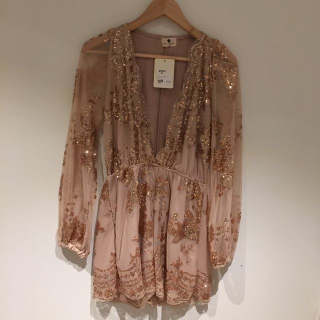 Showpo Morning Mist Sequin Playsuit Women S Fashion Clothes On
