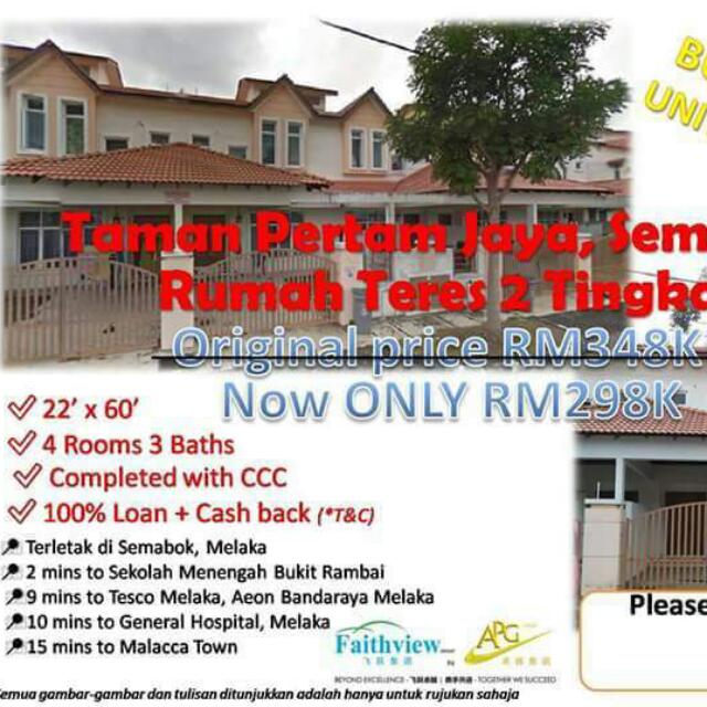 Taman Pertam Jaya Semabok Melaka Property For Sale On Carousell