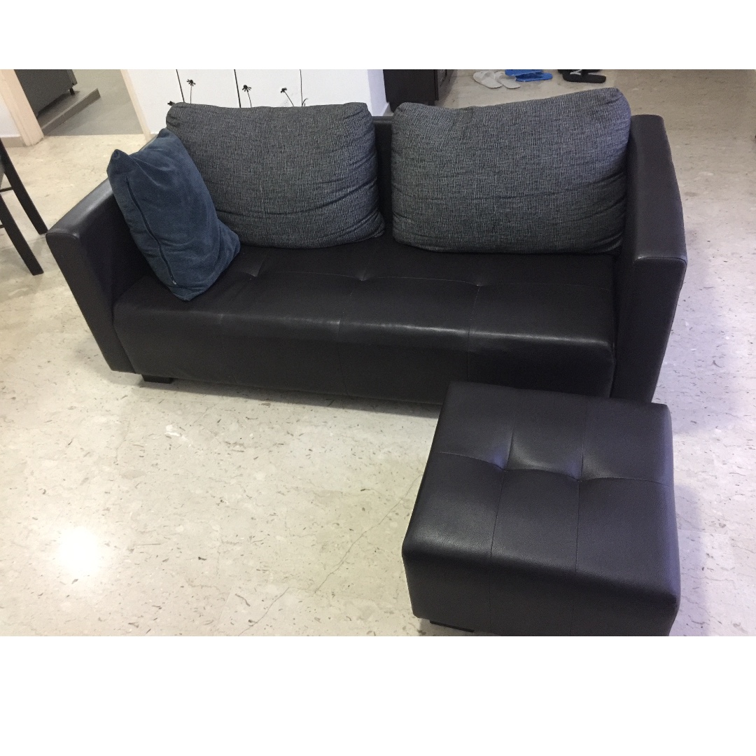 3Seater Sofa with Ottoman, Furniture & Home Living, Furniture, Sofas