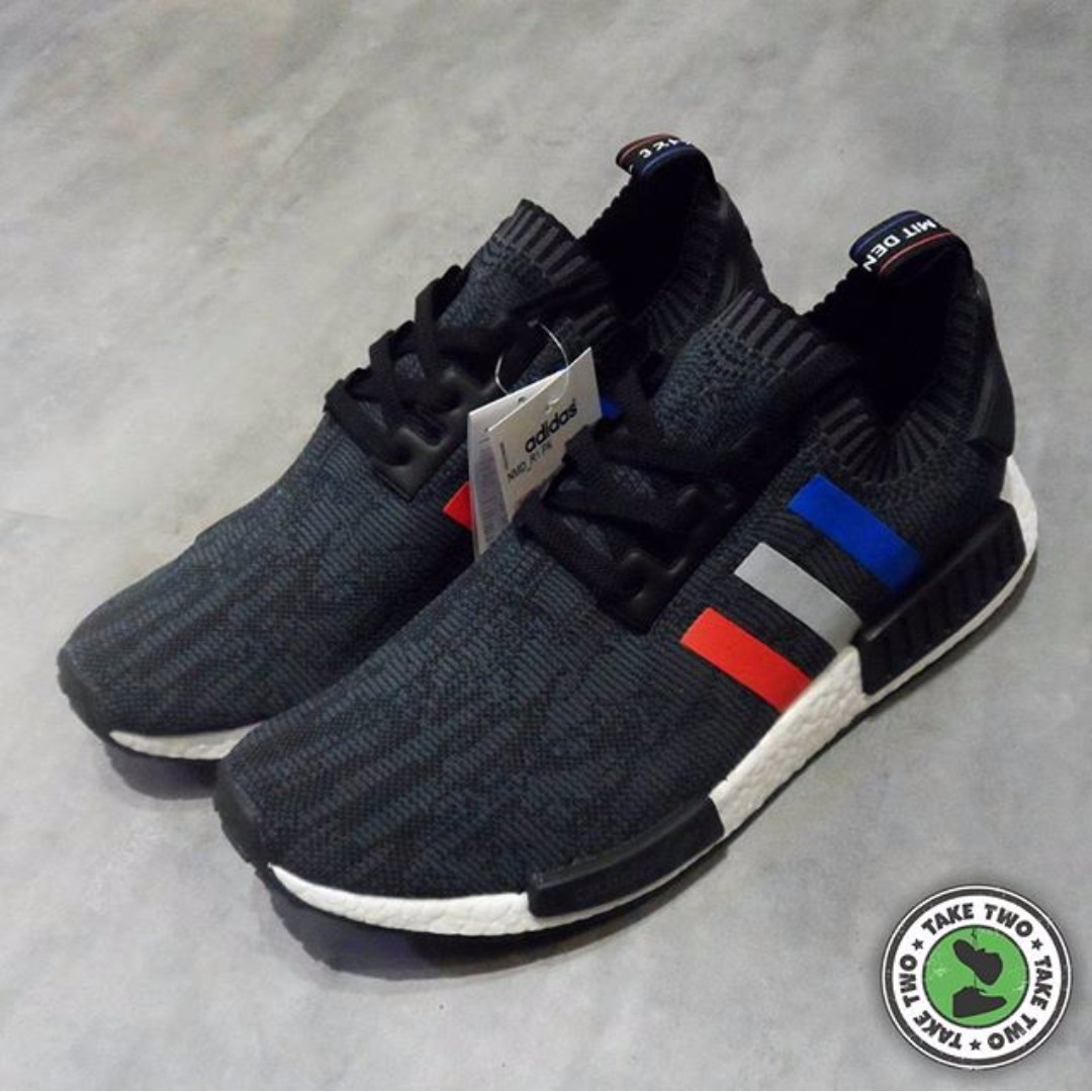 Adidas nmd r1 pk new arrivals tricolor black