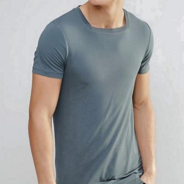 Asos Square Neckline Muscle Tee Men S Fashion Clothes On Carousell