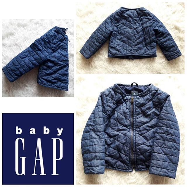 gap quilted denim jacket