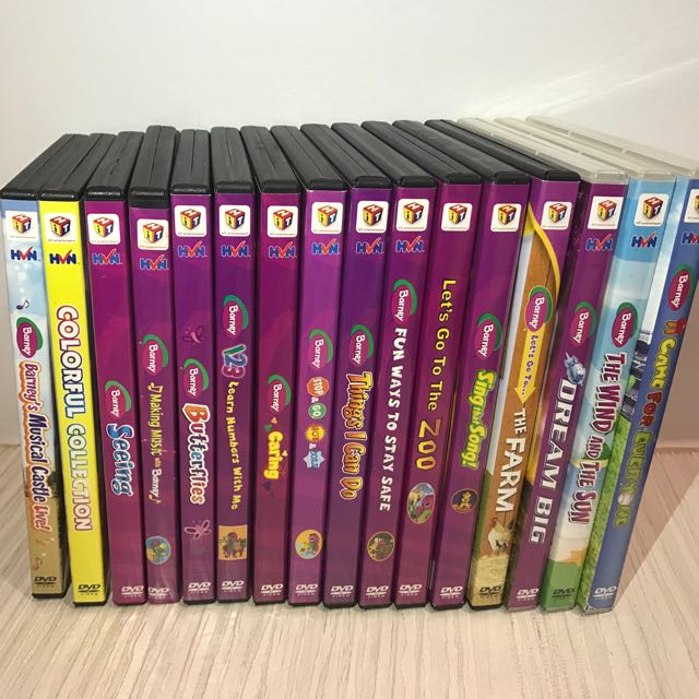 Barney DVDs, Hobbies & Toys, Music & Media, CDs & DVDs on Carousell