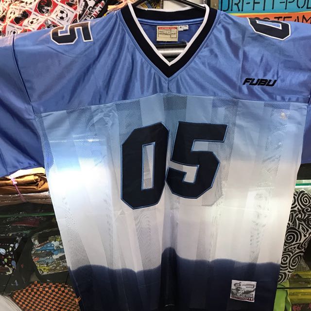 blue american football jersey