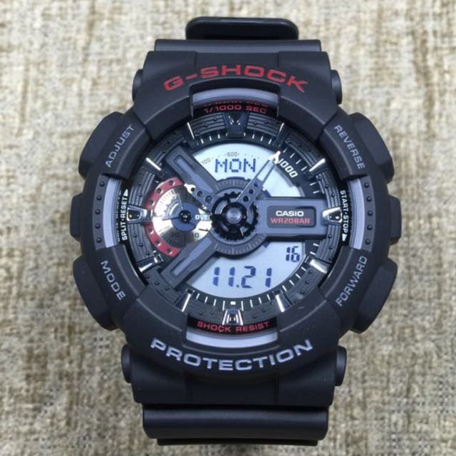 G shock ga 110 black blue sales