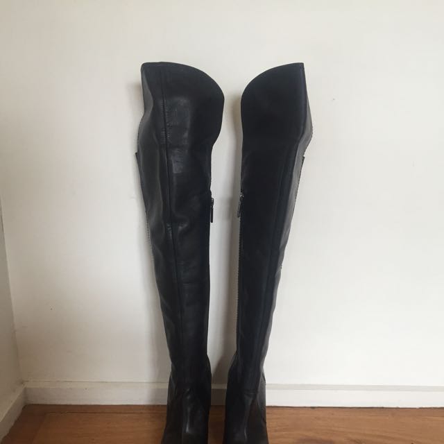 Mimco Lunar Over Knee Boots - Size 38 