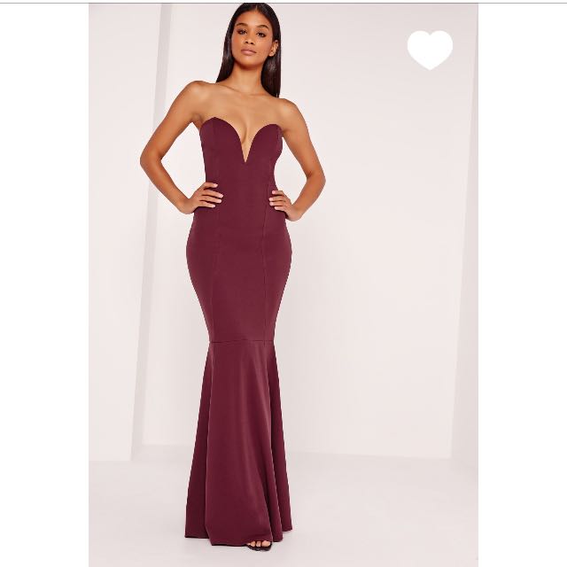 missguided fishtail maxi dress