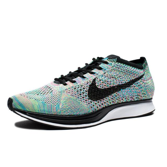 nike flyknit racer mens silver