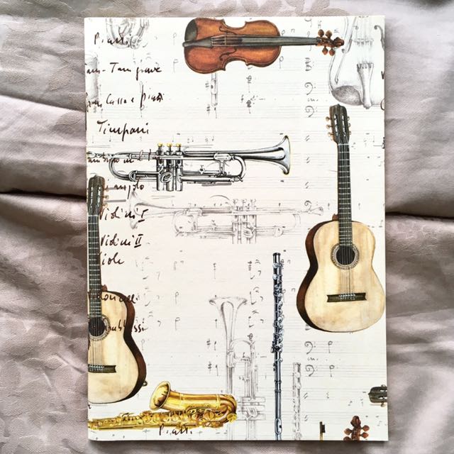 Notebook Design With Instrument Notebook (Instruments Pattern), Hobbies & Toys, Stationery & Craft ...