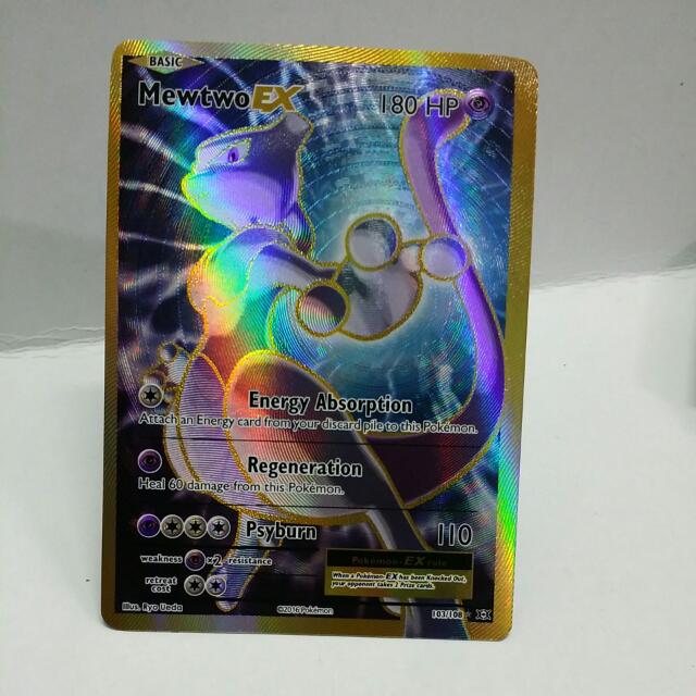 Pokemon Xy Evolutions Mewtwo Ex 103 108 Full Art Ultra Rare Toys Games Board Games Cards On Carousell