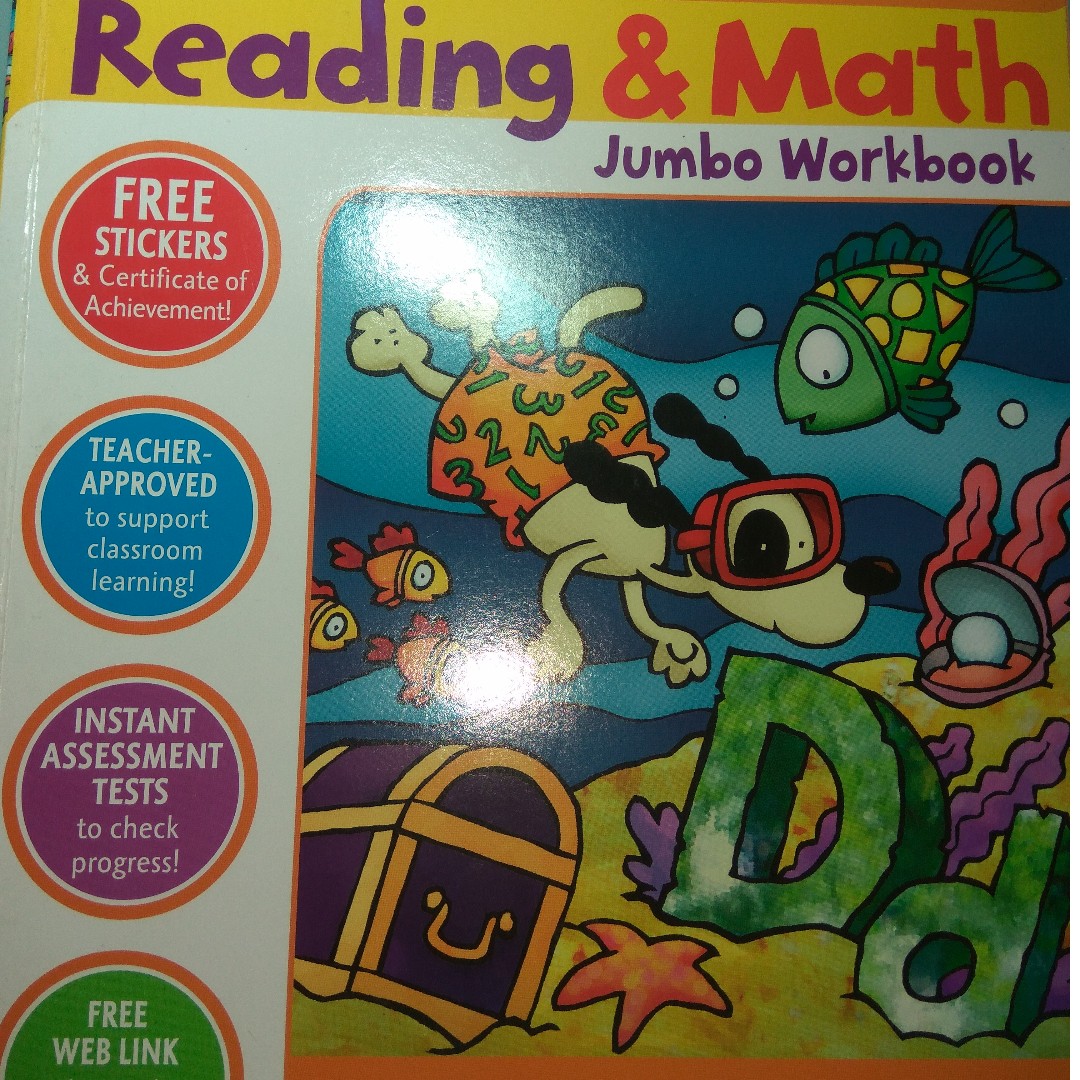 PRE-K Reading & Math Scholastic book, Hobbies & Toys, Toys & Games on ...
