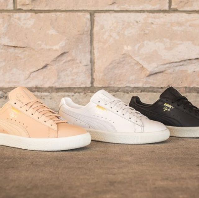 puma clyde natural sneakers