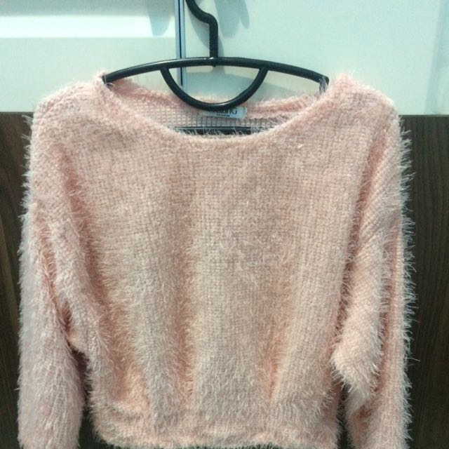 Sweater Cantik Korea Bulu Bulu
