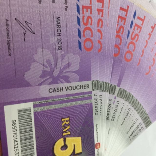 Tesco Rm50 Voucher Tickets Vouchers Gift Cards Vouchers On Carousell