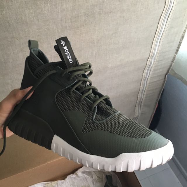 adidas tubular x olive green