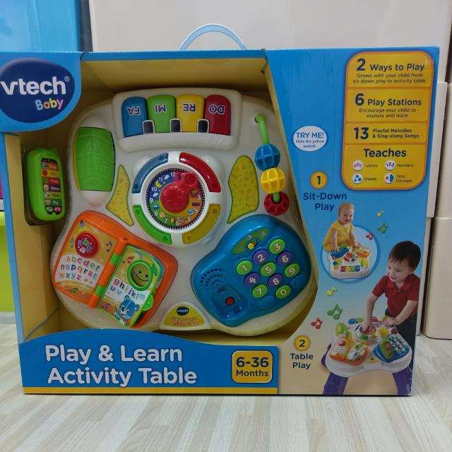 vtech baby play & learn activity table