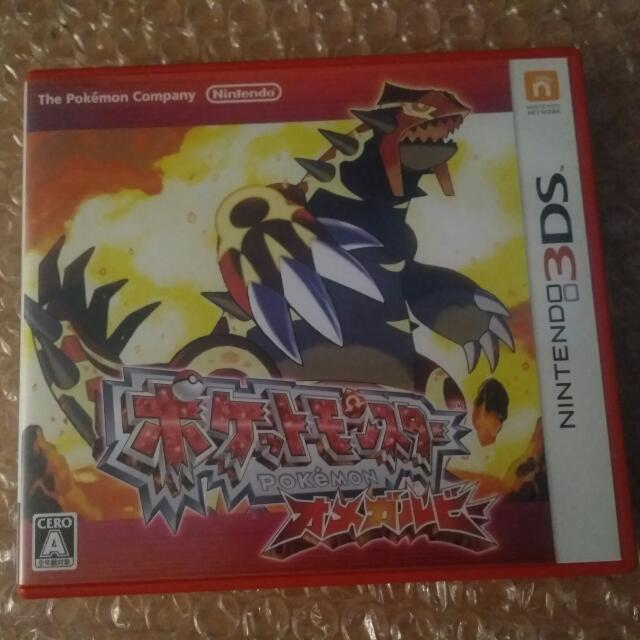 精靈寶可夢終極紅寶石日版oras 神奇寶貝 電玩 電玩遊戲在旋轉拍賣