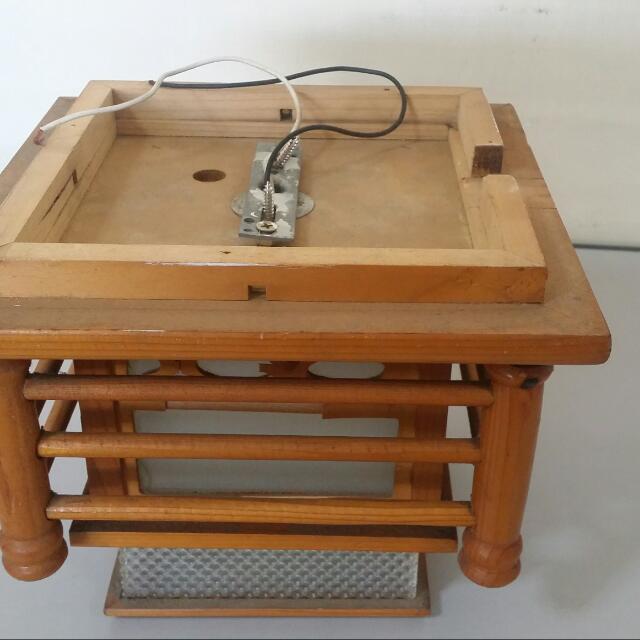 Ceiling Light (Category: Lighting) located in Singapore. Submitted by kaiiak.1 (Listing ID 99108730, Image 2). Description: Japanese style ceiling light The frame made of wood One piece left Condition 8/10 Deal in Boon Kent MRT.