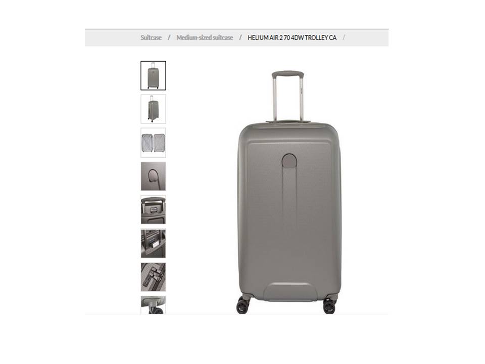 Delsey Helium Air 2. 76cm Ultra Light Brand New Ultra zip double wheels. TSA combination lock. Just collected. Asking 250