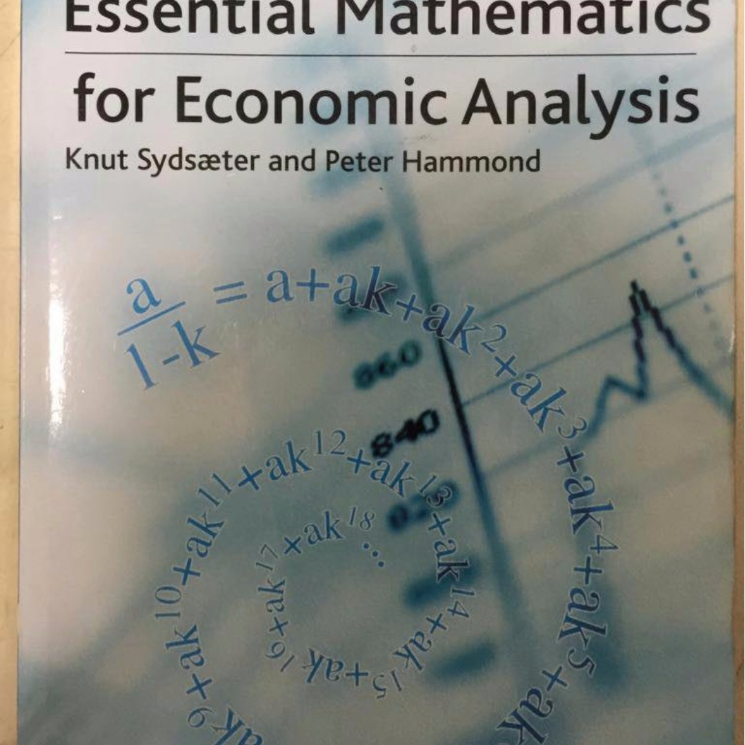 Essential Mathematics For Economic Analysis (MFE SMU), Hobbies & Toys, Books & Magazines